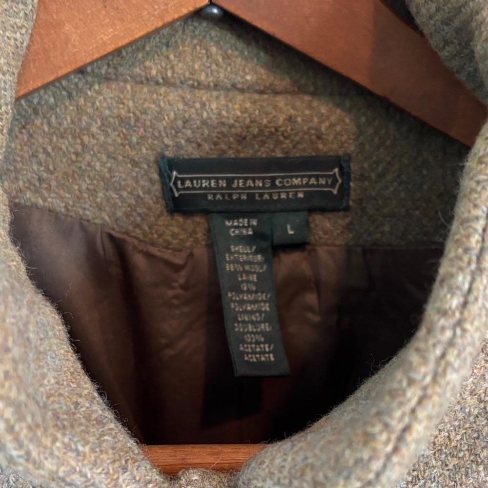 Ralph Lauren Olive Wool Jacket - Picture 2 of 10